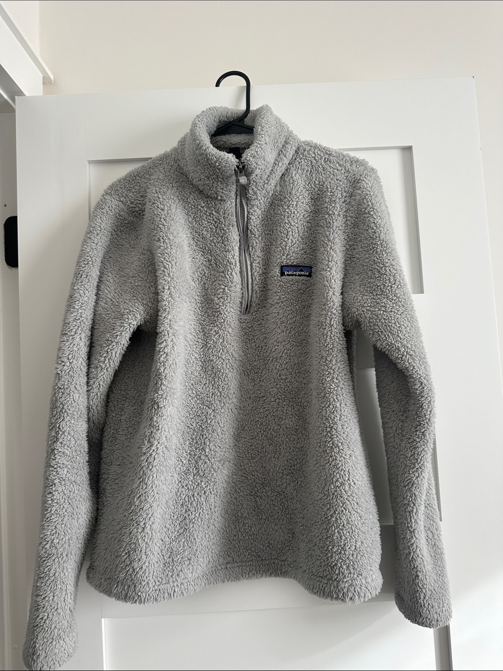 Patagonia Gray Sherpa Quarter-Zip Pullover